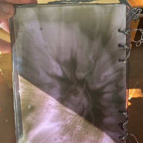 Handcrafted resin Book of Shadows with paper inside- perfect gift - Picture 9 of 9